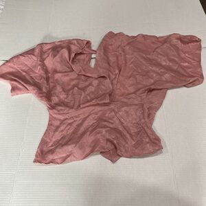 Peachpuff Womens Woven Top Dusty Pink Size Small NWT